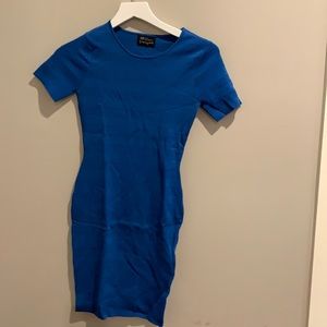 Torn by Ronny Kobo Blue fitted dress